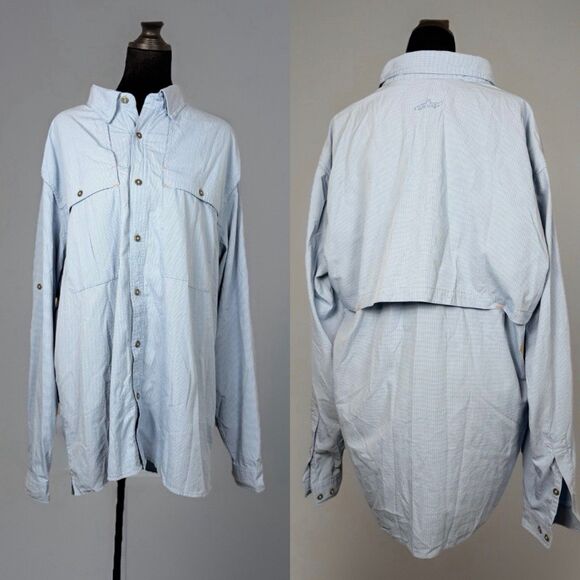 Orvis Other - Orvis Men’s Fishing Shirt XL Blue Vented Performance Button Down Long Sleeve